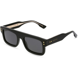 Gucci GG1085S Herren-Sonnenbrille Vollrand Eckig Kunststoff-Gestell, schwarz
