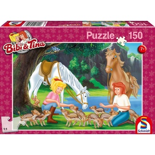 Schmidt Spiele Puzzle 150 Teile Kinder Puzzle Bibi & Tina Am Steinbruch 56050, 150 Puzzleteile