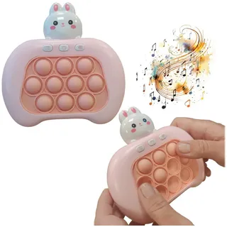 COIL Lernspielzeug Pop-It-Zappelspielzeug, Spielmaschine, Anti-Stress-Spielzeug, Licht, Ton, 4 Spielmodi, für Kinder ab 3 Jahren rosa
