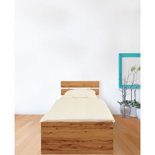 Futonbett PRIESS "Lissabon" Betten Gr. Liegefläche B/L: 90 cm x 200 cm Betthöhe: 43 cm, kein Härtegrad, ohne Matratze, braun (astkernbuche) Futonbetten