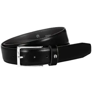 Aigner Gürtel Basic 126068 Black, Silber Glänzend - 100