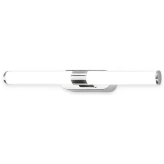 Briloner - LED Spiegelleuchte Bad IP44 Spritzwasserschutz, Wandmontage, 4.000K neutralweiß, Badezimmerlampe, Spiegellampe Bad, Lampe Badezimmer, Badlampe Wand, 40 x 6,5 x 4,5 cm, Chrom