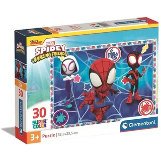 MARVEL Puzzle Spidey Amazing Friends 30 teiliges Kinder Puzzle, 30 Puzzleteile bunt