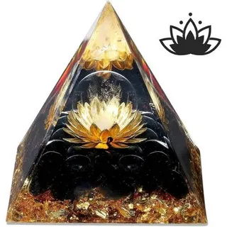Obsidian Orgonit Pyramide Schwarz Stein Kristalle Lotus Inspirierend