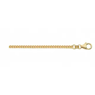 Adelia's Flach Panzer Halskette Ø 2,1 mm Gold