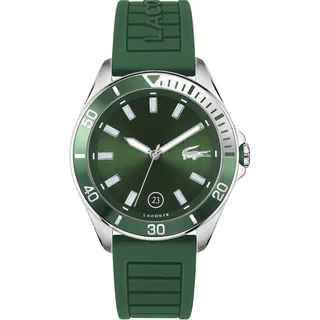 Quarzuhr LACOSTE "TIEBREAKER, 2011263" Armbanduhren grün Herren Quarzuhren Armbanduhr, Herrenuhr, Datum, Mineralglas