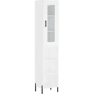 vidaXL Highboard 34,5 x 180 x 34 cm Weiß