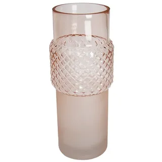Goldbach Tischvase Elegante Glasvase Ø 11 cm X H 28,5 cm Rosa (1 St) rosa Ø 11 cm x 28.5 cm x 11 cm