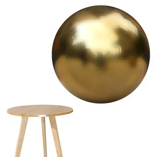 GTFYUDGH Edelstahlkugeln Garten, Dekokugel Edelstahl, Gold Hohlkugel, Edelstahl Dekokugel, Schwimmkugel, Gazing Ball, Glänzend Polierte Edelstahlkugel, Spiegelball, Nahtlose Hohle Kugel