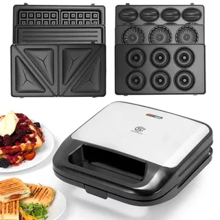 SUPERLEX 6-in-1 Multifunktionsgerät Sandwich Toaster Waffeleisen Toast Grill