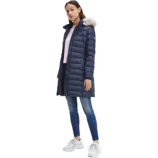 Tommy Jeans Damen Daunenmantel Essential Winter, Blau (Twilight Navy), XS - XS