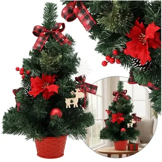 Sarcia.eu Künstlicher Weihnachtsbaum Künstlicher Weihnachtsbaum 50cm mit Stern Bethlehem geschmückt klein