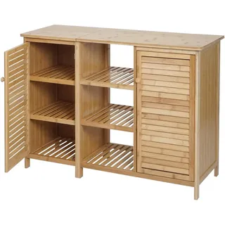 MCW Badezimmerschrank B18 99 x 75 x 33 cm Braun/Bambus
