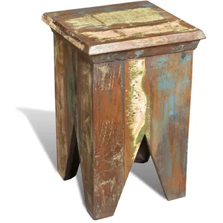 Teak Antik Stuhl Hocker Garderobe Vintage Ablage