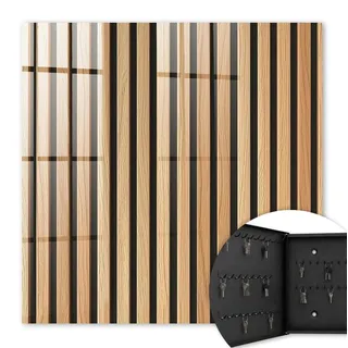Metall Schlüsselkasten 30 x 30 cm - schwarzer Schlüsselschrank zur Wandmontage - wandhängende Schlüsselbox mit Tür - nach links öffnend - Sch... - Braun