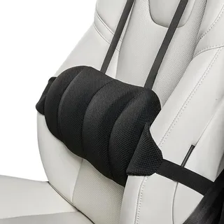 Generisch Lendenkissen - Mit verstellbaren Gurten – ergonomisch & rutschfest,Orthopädisches Sitzkissen Für Bürostuhl - Für Homeoffice, Auto, Schule, Rollstuhl & Reisen