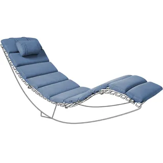 Beliani Liegenauflage 180 x 60 cm blau 1 St.