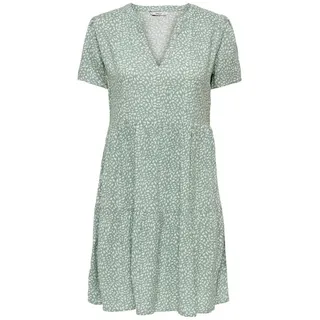 Only Sommerkleid Grün/Weiß 36