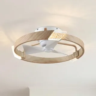 parrot uncle Deckenventilator 51 cm Holz Weiß