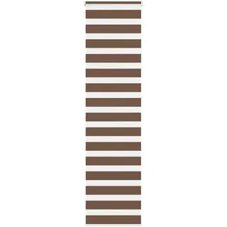 vidaXL Doppelrollo Zebrarollo 55 x 230 cm Braun