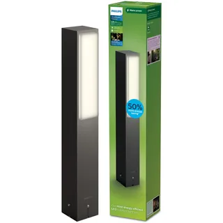 Philips Sockelleuchte Aluminium 42,0 cm 3,8W inkl. LED 4000K anthrazit