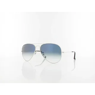 Ray-Ban Aviator Large Metal RB3025 003/3F 58-14 polished silver/light blue