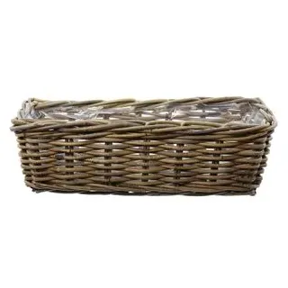Frank Flechtwaren Rattan 46 x 16 x 15 cm Grau
