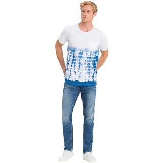 Cross Herren Jeans Slim Fit Damien in blue Used Optik-W40 / L36