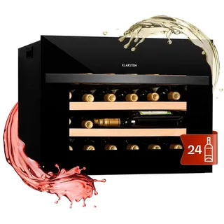 Klarstein Vinsider 24 Built-In Uno Weinkühlschrank Einbaugerät 1 Zone 24 Flaschen