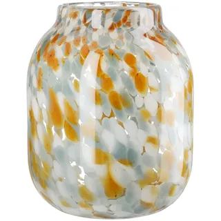 GILDE GLAS art Glas Art Vase Joyce - blau, braun, klar, weiß - Glas - Höhe 24cm - wasserdicht - Blumenvase