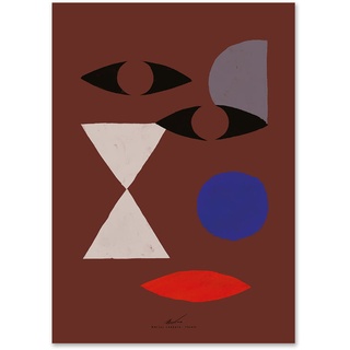 The Poster Club - Abstract Face von Matías Larrain, 30 x 40 cm