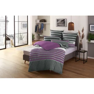 OTTO home Majoran Linon beere 200 x 200 cm + 2 x 80 x 80 cm
