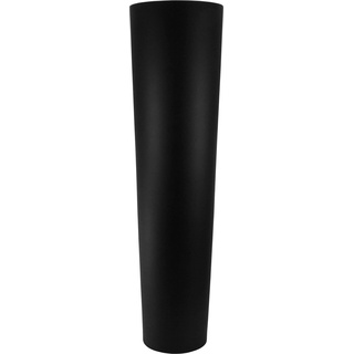 Giessle® 70cm hoch Glasvase in schwarz matt für Pampasgras Bodenvase aus Glas groß konisch XL Vase