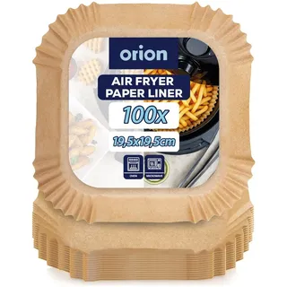Airfryer Backpapier Heißluftfritteuse Einsätze Einweg Backform Eckig 100 Stück