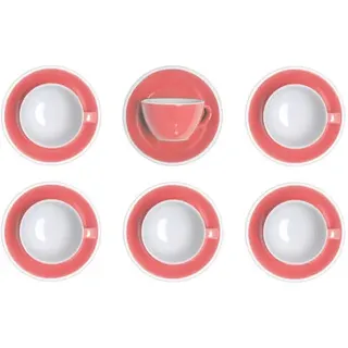 Set von Cappuccino-Tasse mit Untertasse Loveramics Egg Berry, 200 ml, 6 Stk.