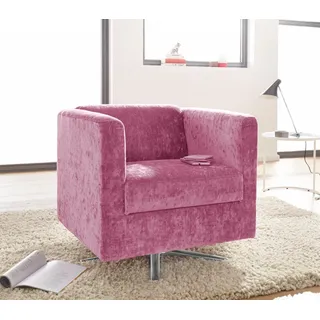 Home affaire Sessel Bob Drehsessel, Clubsessel und Cocktailsessel - alles passt, drehbar mit Sternfuß orange