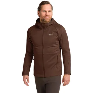 Jack Wolfskin Peak District Hooded Fleecejacke Braun S