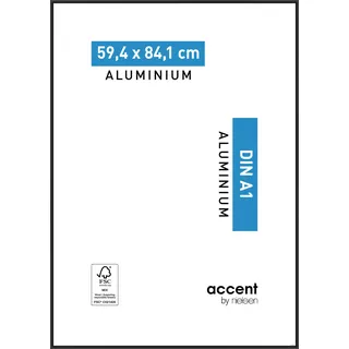 Nielsen Bilderrahmen Accent Aluminium Silber Matt / 59,4 x 84,1 (A1)