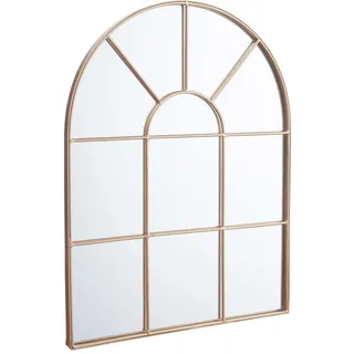 BUTLERS Fensterspiegel - Spiegel in Fensteroptik (30x40 cm) - Halbrunder Wandspiegel mit Rahmen im Vintage-Stil