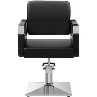 Physa Friseurstuhl Hydraulisch Frisierstuhl Friseursessel Bedienungsstuhl 200 kg Schwarz - Friseurstühle