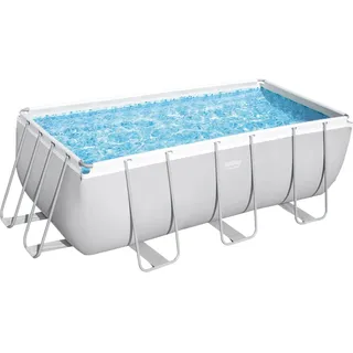BESTWAY Power Steel Frame Pool Set 412 x 201 x 122 cm inkl. Filterpumpe