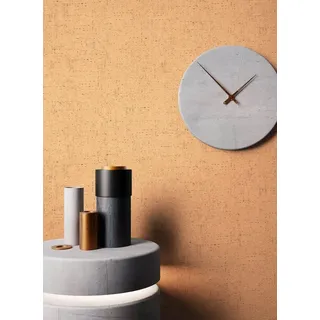 Newroom Vliestapete Ismael Uni 1 Tapete Unitapete Beton,Putz,Struktur, Braun Tapete Uni Beton - Unitapete Betonoptik Orange Modern Putz Struktur für Wohnzimmer Schlafzimmer Küche, Betonoptik braun