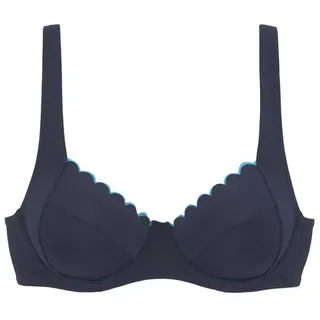 LASCANA Bügel-Bikini-Top Damen Blau 38 Cup F