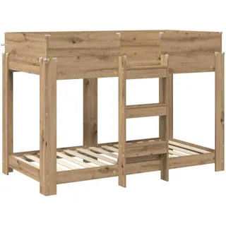vidaXL Etagenbett Sonoma-Eiche 75 x 190 cm Holzwerkstoff