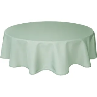 Home Direct Qualitäts Tischdecke Textil Rund 180 cm, Salbeigrün