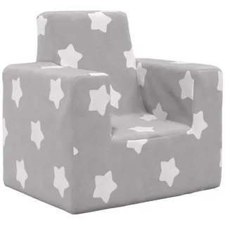 vidaXL Kindersofa vidaXL Hellgrau mit Sternen