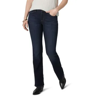 Lee Damen Legendary Mid Rise Bootcut Jeans, Blackout, 44 Kurze Schlauch - 44 Petite