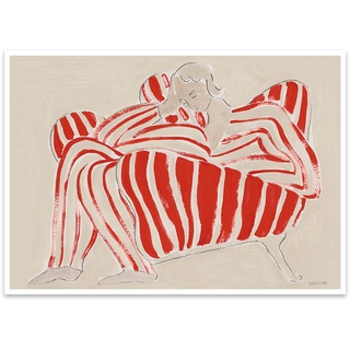 The Poster Club - Red Chair von Sofia Lind, 30 x 40 cm