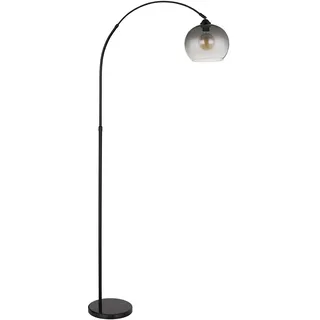 GLOBO Bogenleuchte 1x E27 Schwarz