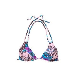 VENICE BEACH Triangel-Bikini-Top Damen rosa-bedruckt Gr.36 Cup C/D